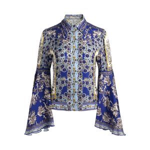 Alice+Olivia Women Willa Printed Blouse